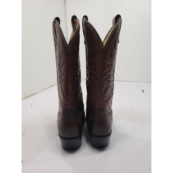 Vintage Union Made Cowboy Western Boots Mens 7.5E 903 40108J9 Brown - Picture 3 of 9